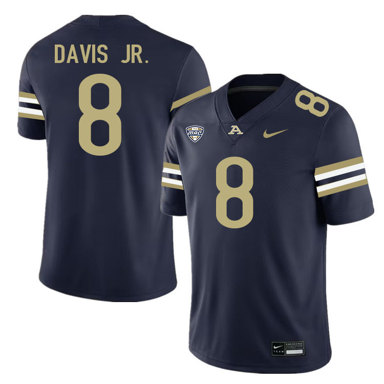 Tairan Davis Jr. Akron Zips Jersey,University Of Akron #8 Tairan Davis Jr. Jersey Youth-Navy